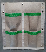 Load image into Gallery viewer, Vertical Veggie Garden With Shweshwe Trim - 4 Pocket
