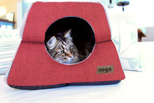 Load image into Gallery viewer, Cuddle Igloo Cat Bed - Red
