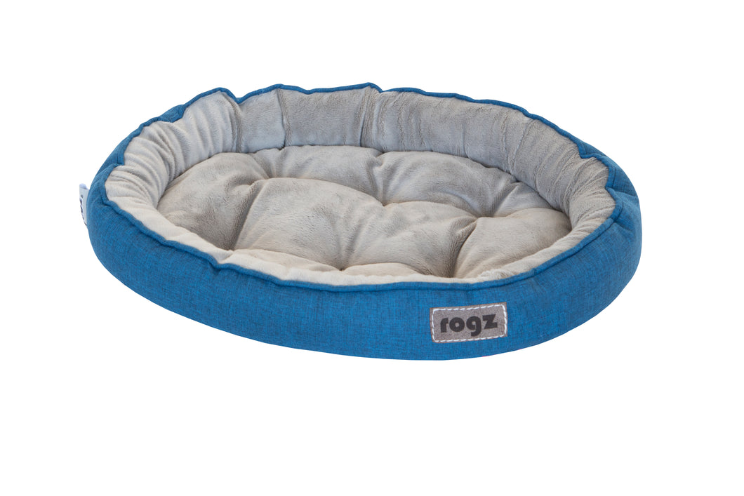 Cuddle Oval Pod Cat Bed - Blue