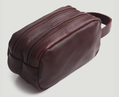 Leather Travel Kit - Chocolate