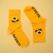 Load image into Gallery viewer, Sunflower Socks - Ladies
