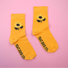 Load image into Gallery viewer, Sunflower Socks - Ladies
