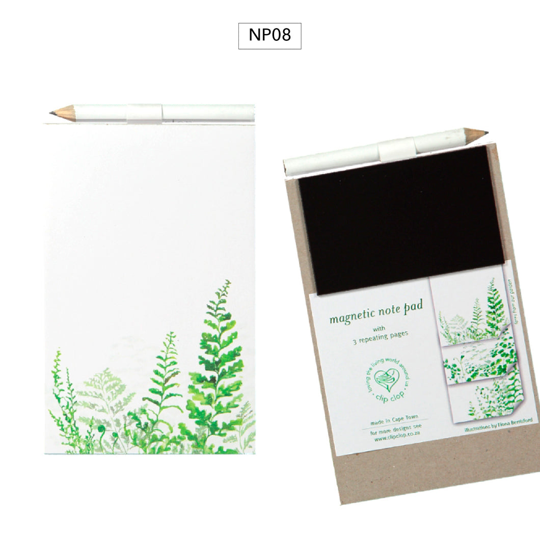 Magnetic Notepads - Ferns