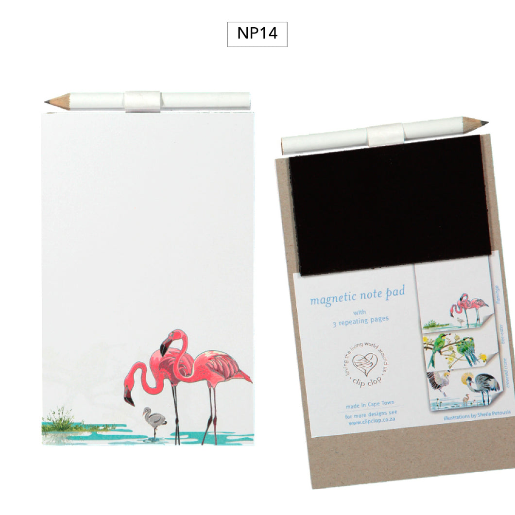 Magnetic Notepads - Flamingos