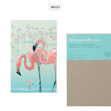 Load image into Gallery viewer, Notepads With Cover - Flamingos
