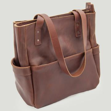 Leather Handbag - Tan