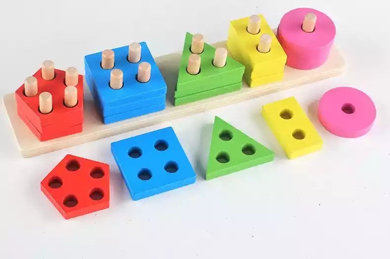 Wooden Shape Stacker