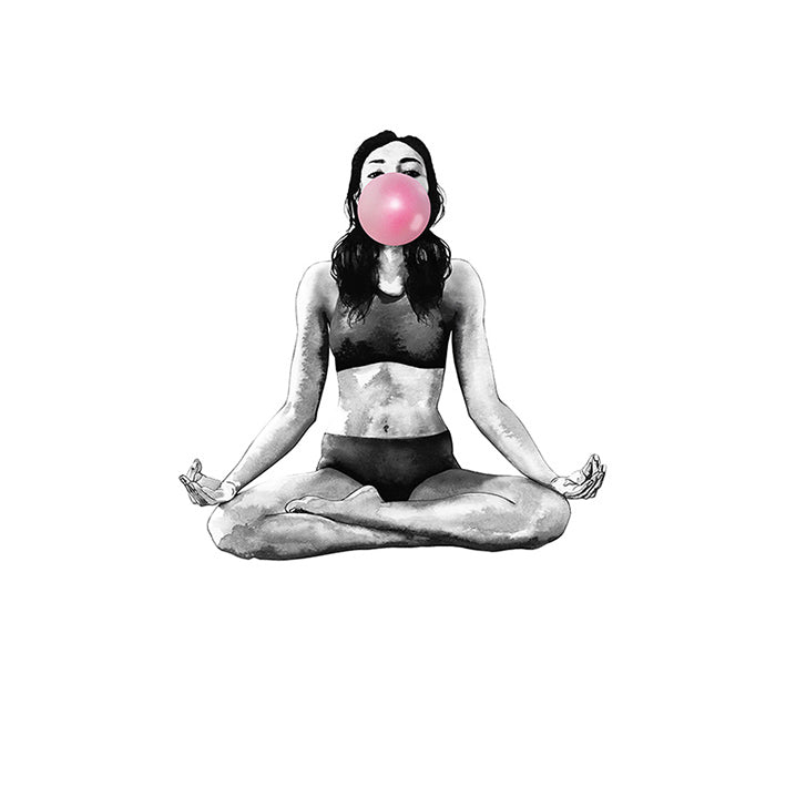 Bubblegum Yoga Print