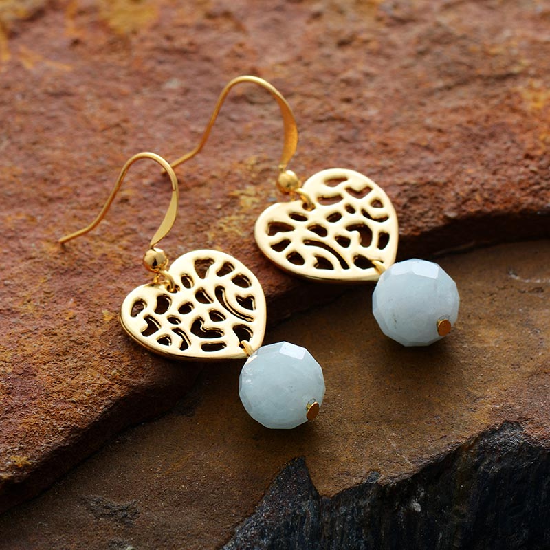 Heart Pendant Earrings