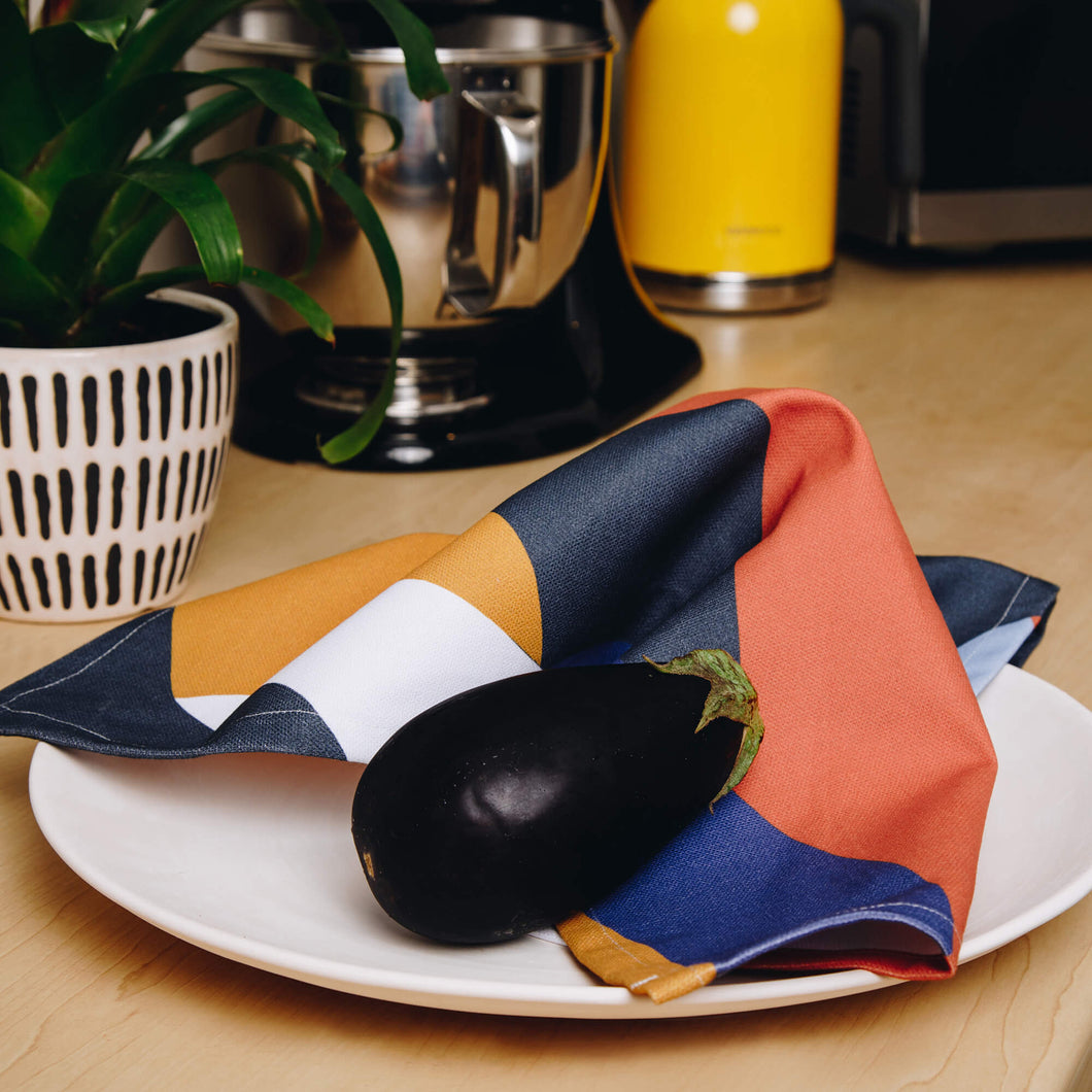 Sunset Abstract Napkins - Set Of 4